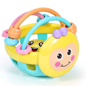 Jucarie Minge pentru Bebelusi, Flippy, pentru Dentitie, Interactiva, 0-12 Luni, Galben-Multicolor-0