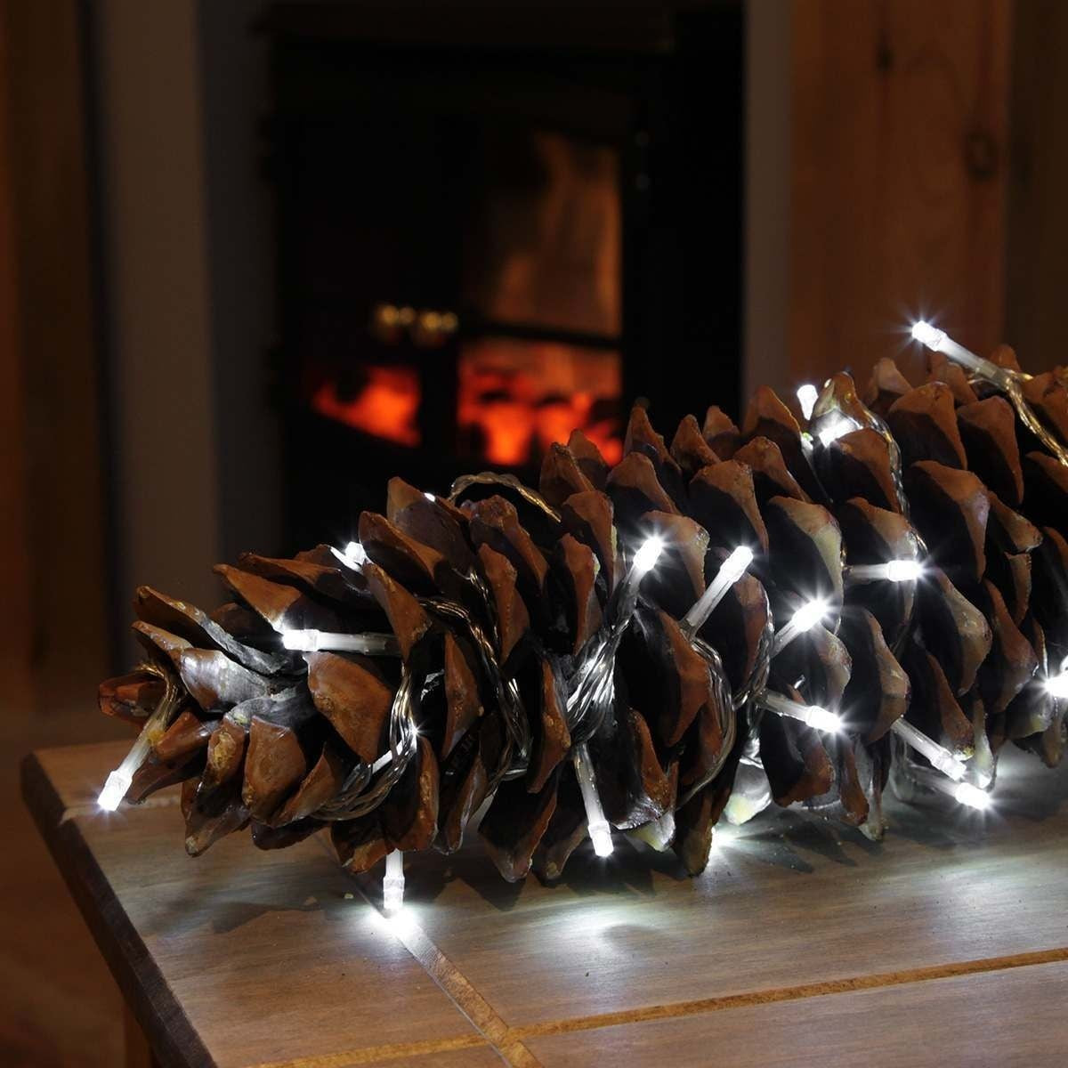 Instalatie Craciun, 10 m, 100 Led-uri ,Liniara, Alb rece, 8 jocuri de lumini, Transformator, Interconectabila, Prelungitor 5 m inclus, Fir Transparent, Flippy-2