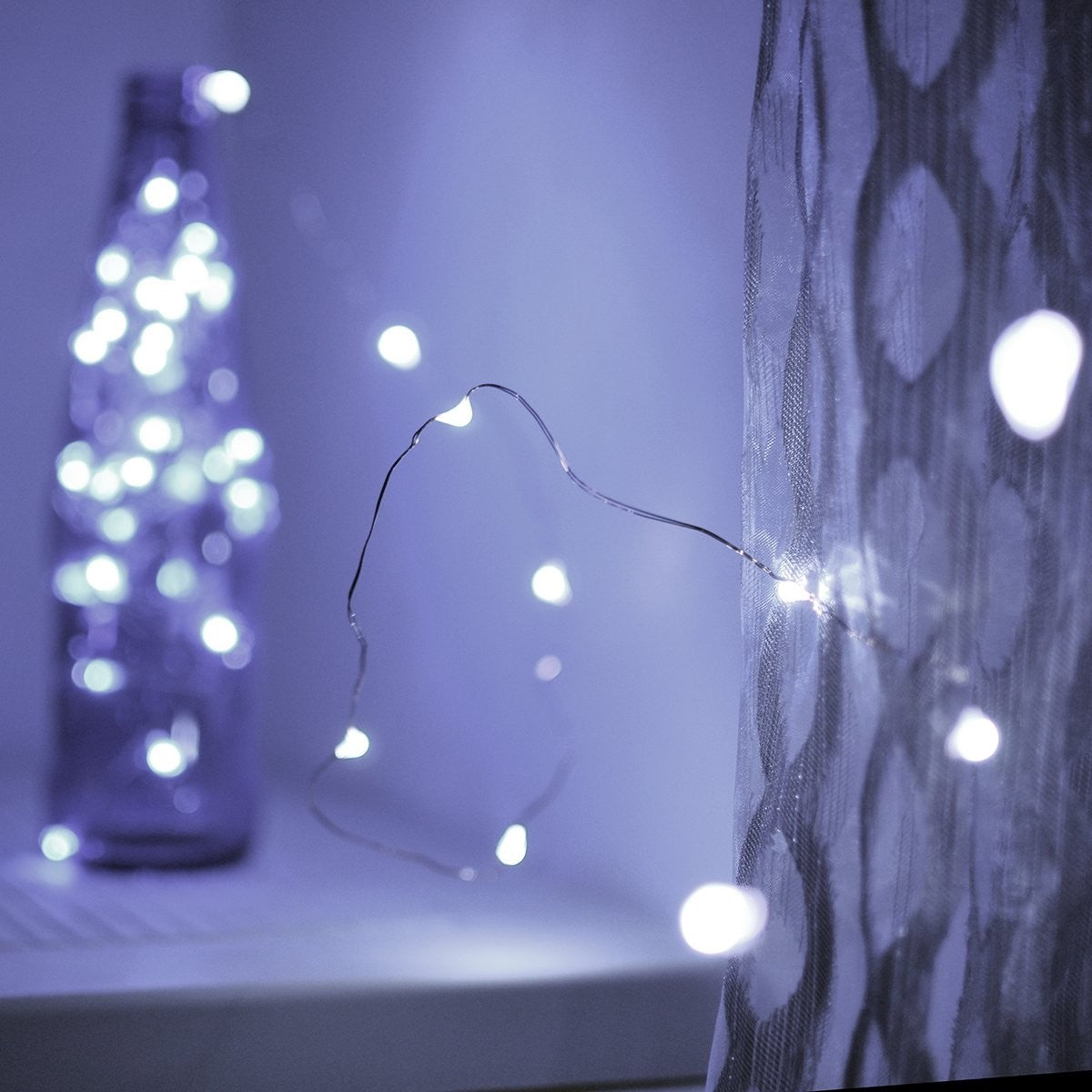 Instalatie Craciun Tip Turturi, 15 m, IP44, 429 Led-uri, Alb rece, 8 jocuri de lumini, Interconectabila, Prelungitor 3 m inclus, Fir Cupru, Flippy, Interior/Exterior-2