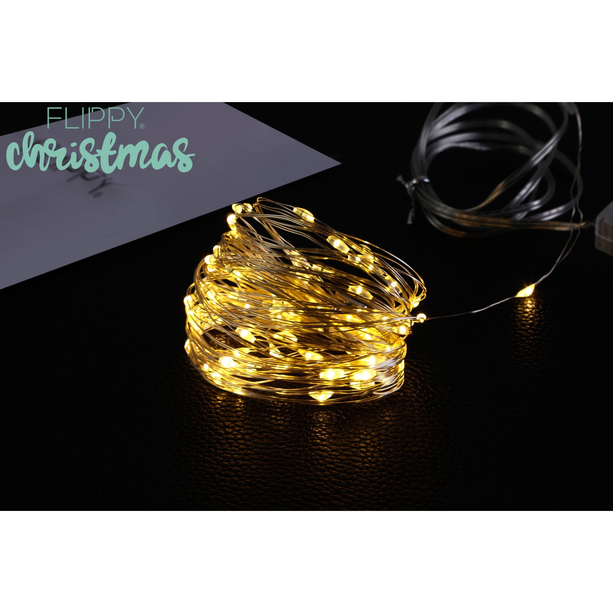 Instalatie Craciun, 2 metri, 20 LED-uri, multicolor, telecomanda 8 functii, USB, fir cupru, liniar, interior/exterior, Flippy-4