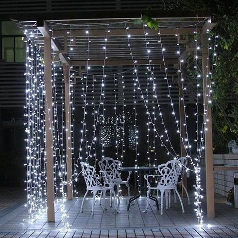 Instalatie Craciun Tip Turturi, IP44, 35 m, 1001 Led-uri, Alb rece, 8 jocuri de lumini, Telecomanda inclusa, Interconectabila, Prelungitor 5 m inclus, Fir Cupru, Flippy, Interior/Exterior-3