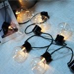 Instalatie Craciun, 5 M, 10 de LED-uri, alb-cald, model cu bulb, liniara, solara, interior/exterior, Flippy-2