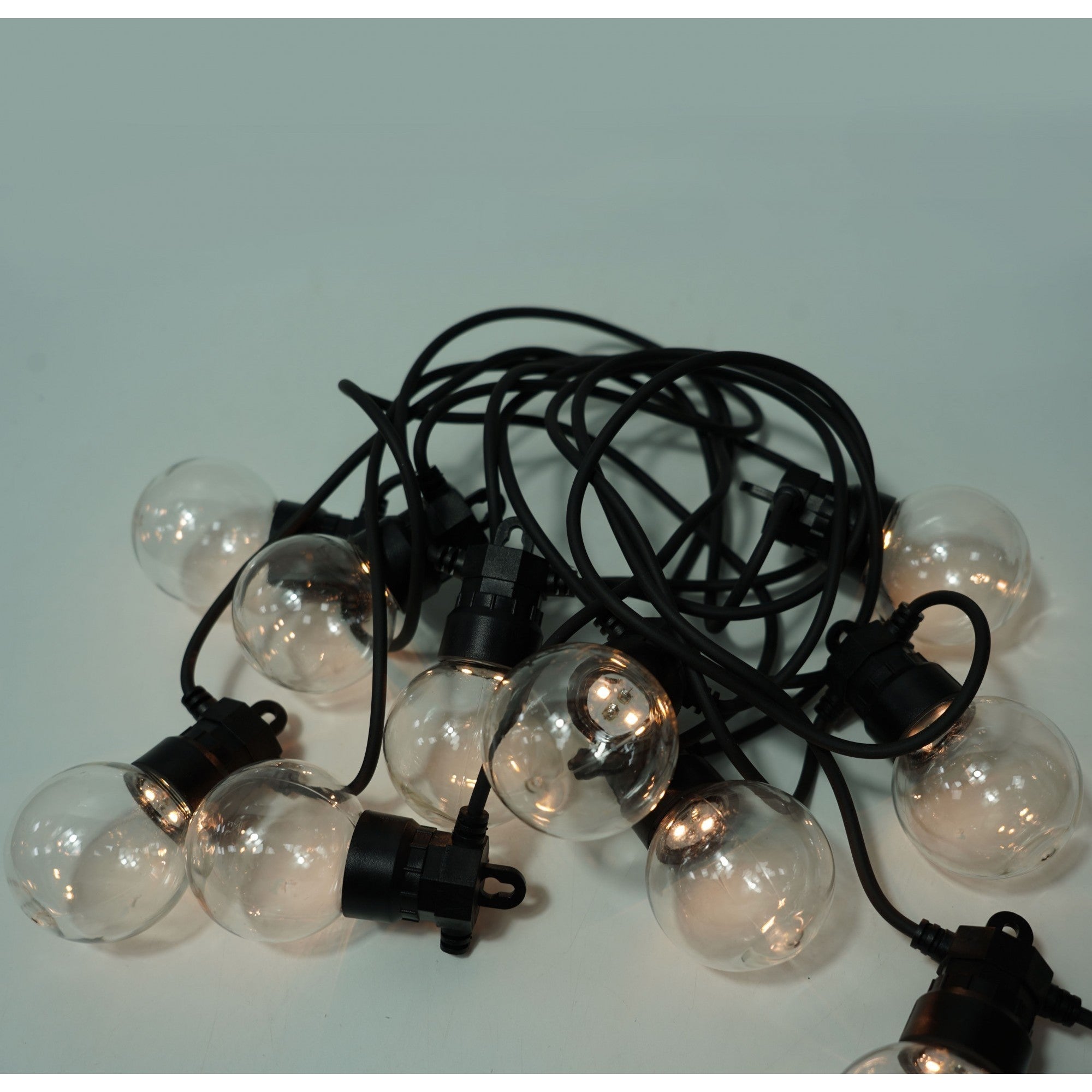 Instalatie Craciun, 5 M, 10 de LED-uri, alb-cald, model cu bulb, liniara, solara, interior/exterior, Flippy-6