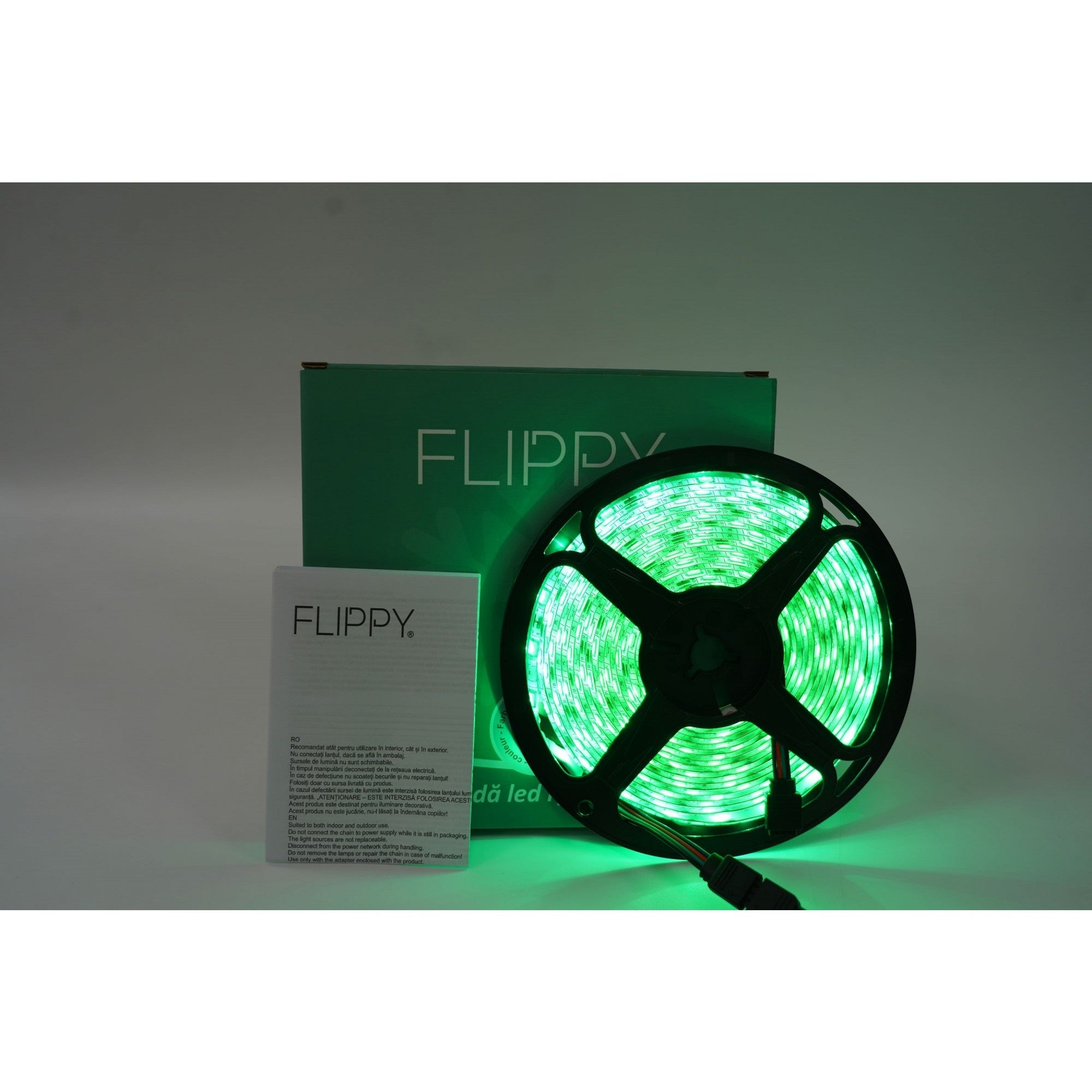 Kit Banda Led RGB SMD 5050 cu Transformator inclus Flippy - Lungime 5 M, 270 LED-uri, Telecomanda 44 taste, pentru TV, PC, Auto, IP65, Lumina Ambientala-2