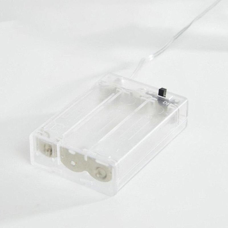 Instalatie Craciun cu baterii, 2 metri, 20 LED-uri tip ace si conuri de pin simple, Alb Cald, Flippy-2