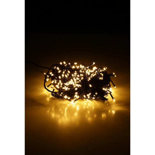 Instalatie de Craciun, Flippy, Tip Liniara, 9 m, 100 LED-uri, Interconectabila, Alb Cald, Fir Verde-1