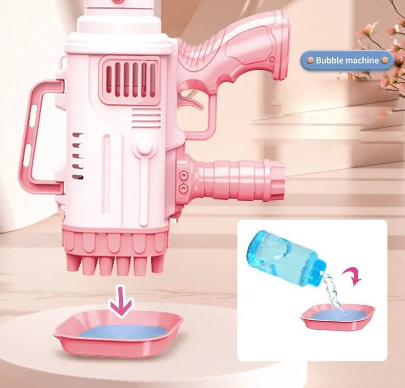 Pistol electric cu baloane de săpun Bazooka