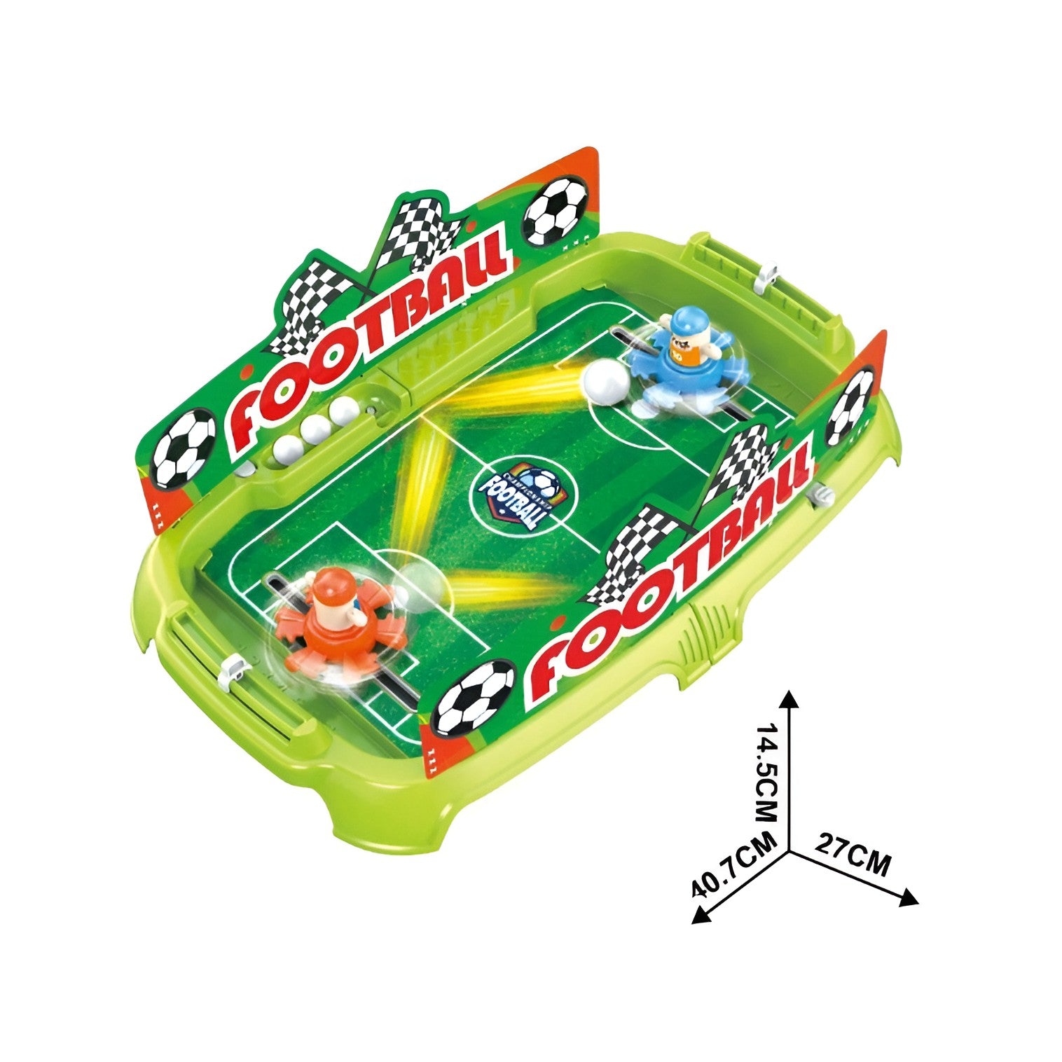 Joc de Masa Interactiv de Fotbal pentru Copii, Flippy, 4 Mingi, Tabela Scor, 40.7x27x14.5 cm, Multicolor-7