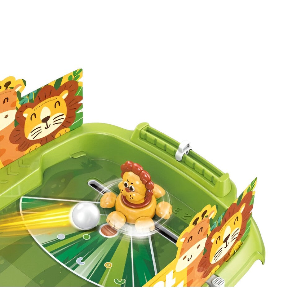 Joc de Masa Interactiv Lion Battle pentru Copii, Flippy, 4 Mingi, Tabela Scor, 40.7x27x14 cm, Verde-3