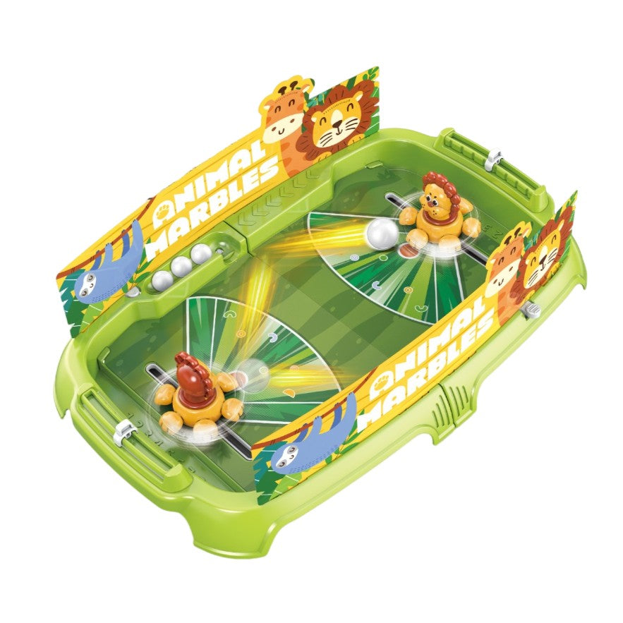 Joc de Masa Interactiv Lion Battle pentru Copii, Flippy, 4 Mingi, Tabela Scor, 40.7x27x14 cm, Verde-0