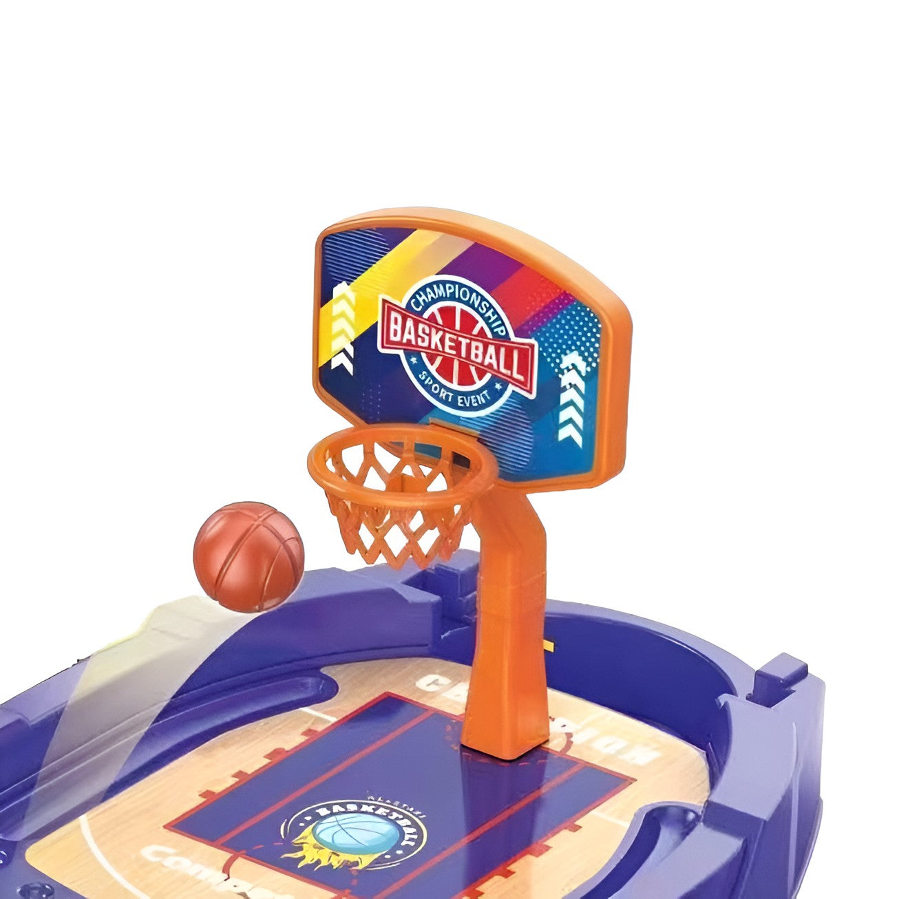 Joc de Masa Mini Baschet Interactiv pentru Copii, Flippy, Mingi Incluse, 25.5x19.5x13.5 cm, Mov-4