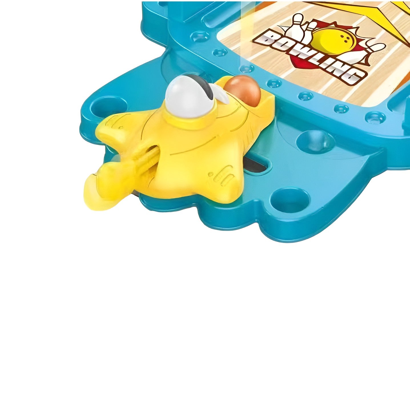 Joc de Masa Mini Bowling Interactiv pentru Copii, Flippy, Mingi si Figurine Incluse, 26.5x19.5x5 cm, Albastru-2