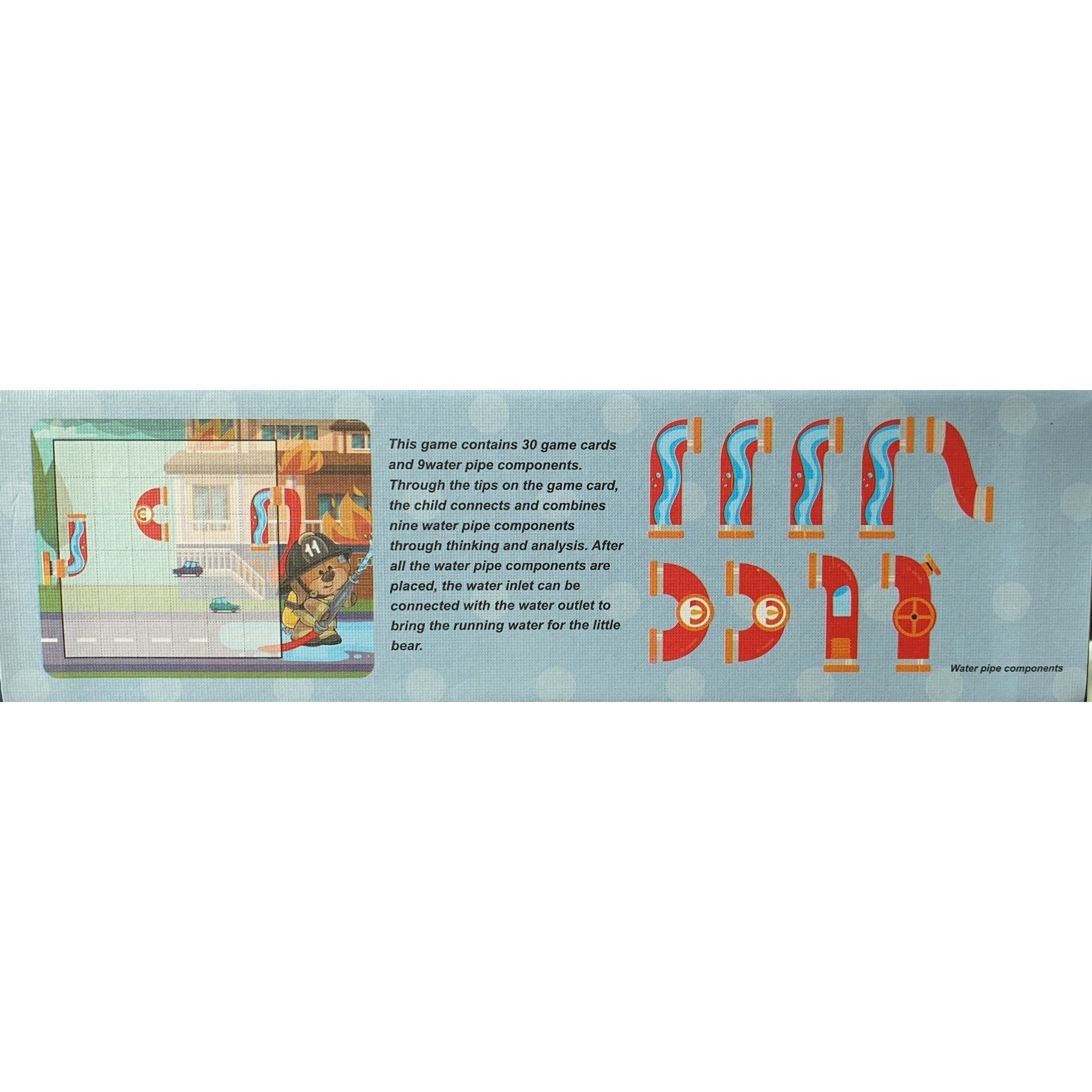 Joc educativ magnetic de interconectare, micul pompier, 15 nivele, 9 carti, pentru copii, +3 ani, multicolor-3