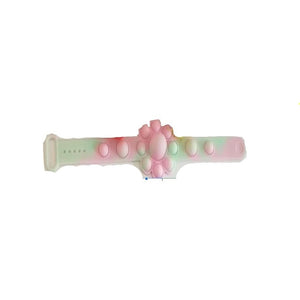 Jucarie antistres din silicon, Bratara caracatita reversibila, Multicolor/Verde-0