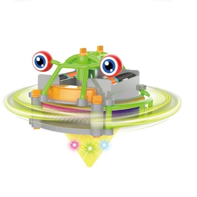 Jucarie circuit pentru copii, Flippy, Broscuta pe monociclu, Verde-7