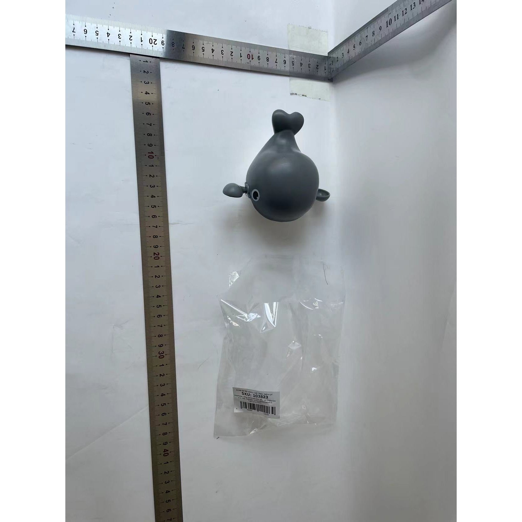 Jucarie de baie pentru copii, Flippy, balena gri-3