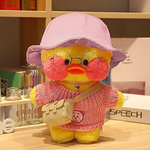 Jucarie de plus Ratusca Lalafanfan Flippy, Haine si Accesorii Random, Galben-1