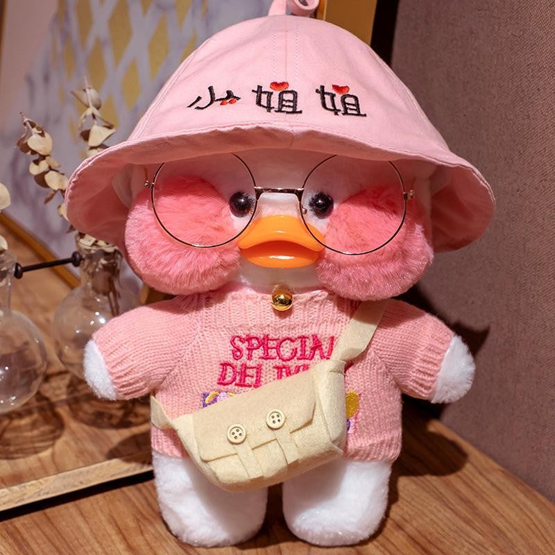 Jucarie de plus Ratusca Lalafanfan Flippy, Haine si Accesorii Random, Roz-0