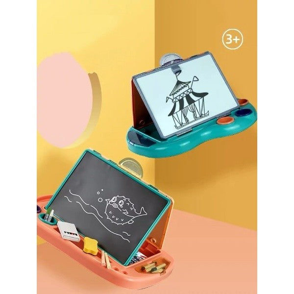 Jucarie educativa pentru copii 2 in 1, masa si tabla pentru desenat-2