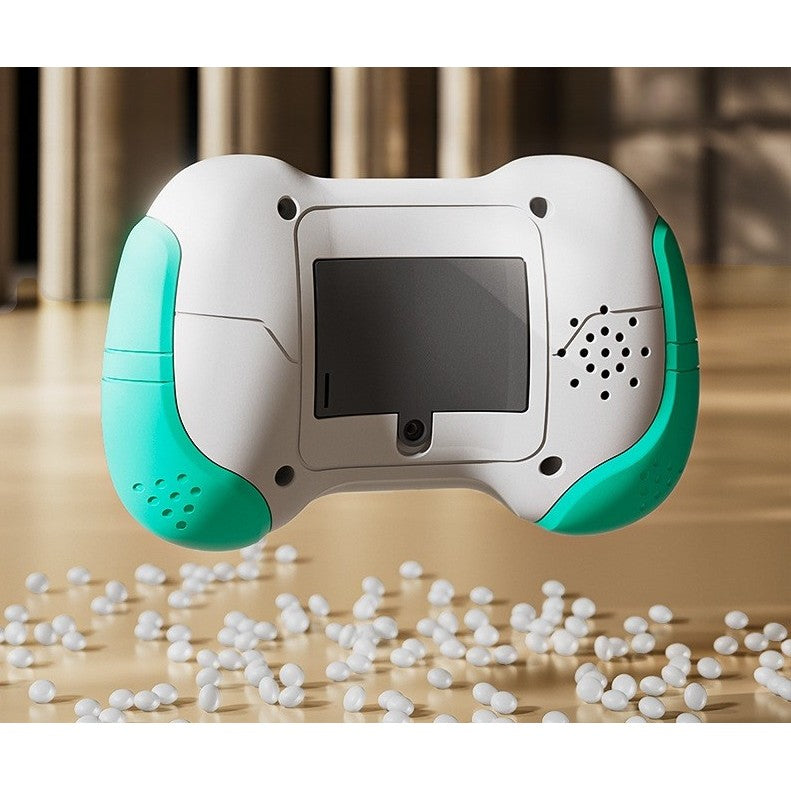 Jucarie Interactiva Flippy, Tip Consola Pop It, 6 butoane functionale, 5 Moduri de Joc, 600 Niveluri, + 3 ani, Verde/Gri-2