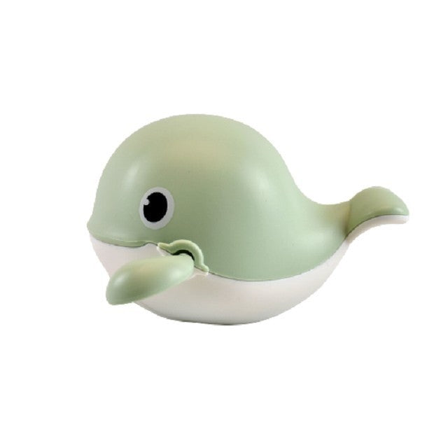 Jucarie pentru baie pentru copii, Flippy, balena verde, Resigilat-0