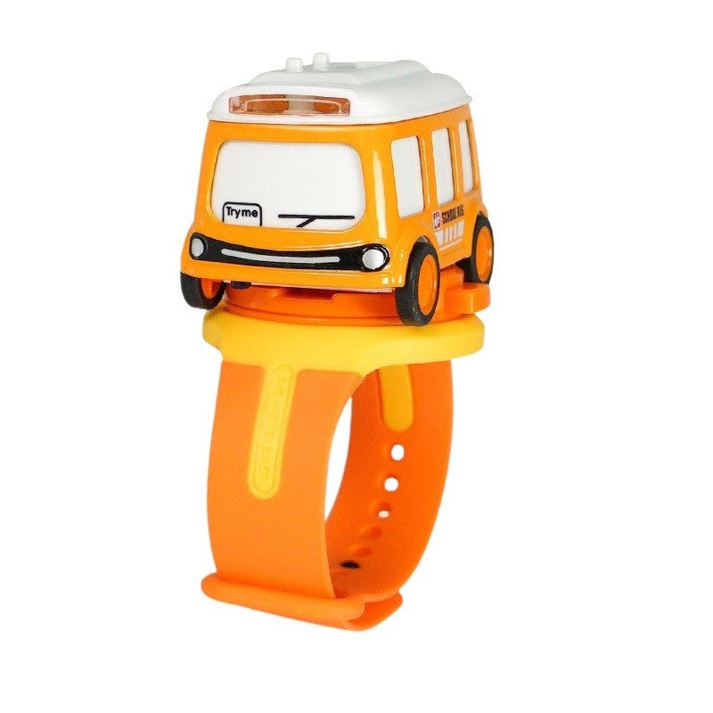 Jucarie pentru copii, Flippy, autobuz-ceas, Portocaliu-1