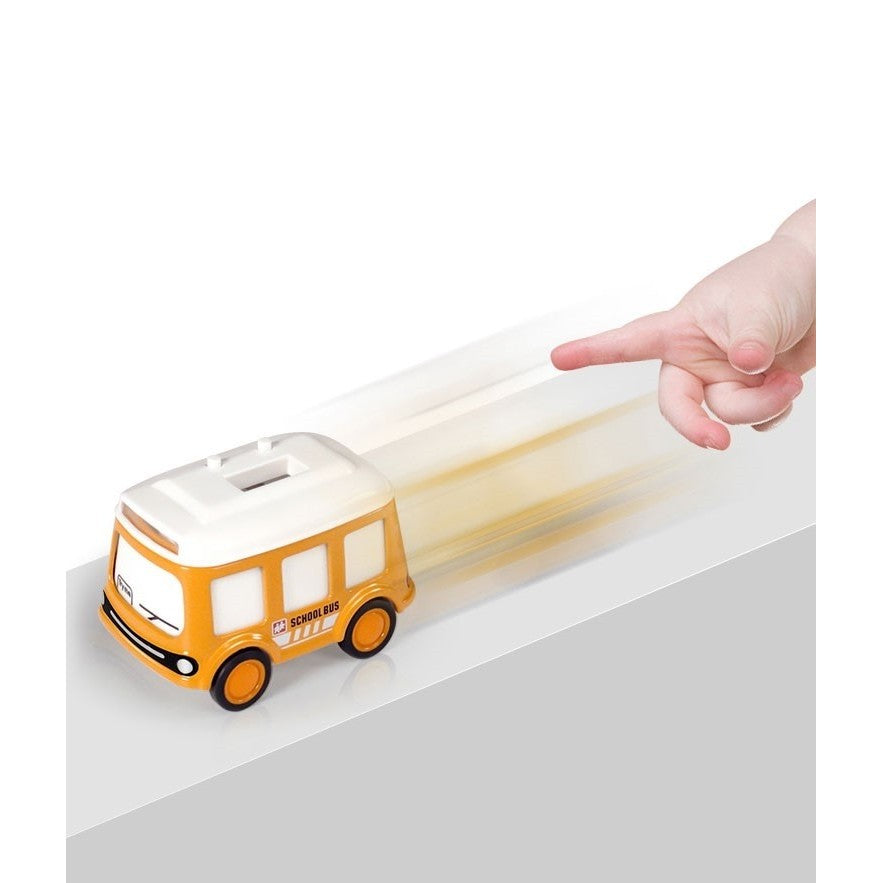 Jucarie pentru copii, Flippy, autobuz-ceas, Portocaliu-2