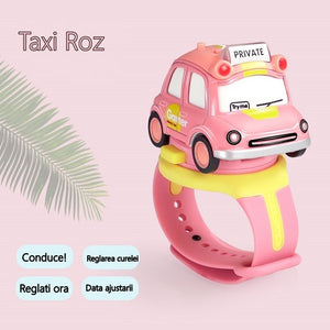 Jucarie pentru copii, Flippy, Masina-ceas, Galben-0