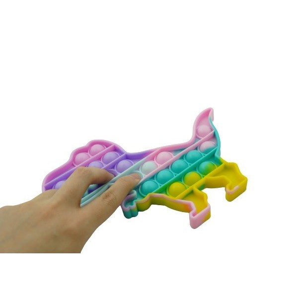 Jucarie Pop it Now & Flip it, Push Bubble Dinozaur Multicolor-3