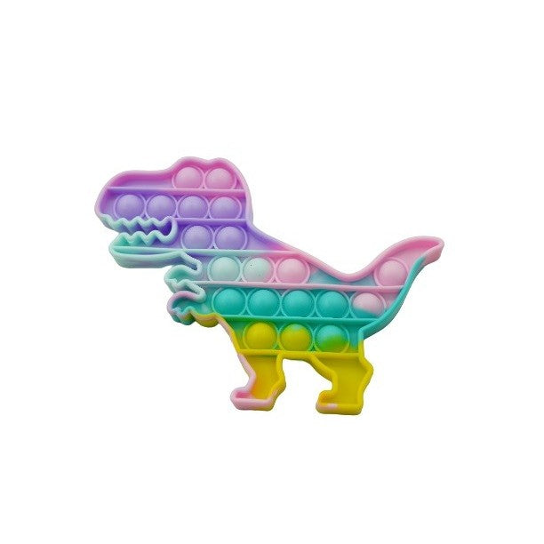 Jucarie Pop it Now & Flip it, Push Bubble Dinozaur Multicolor-0