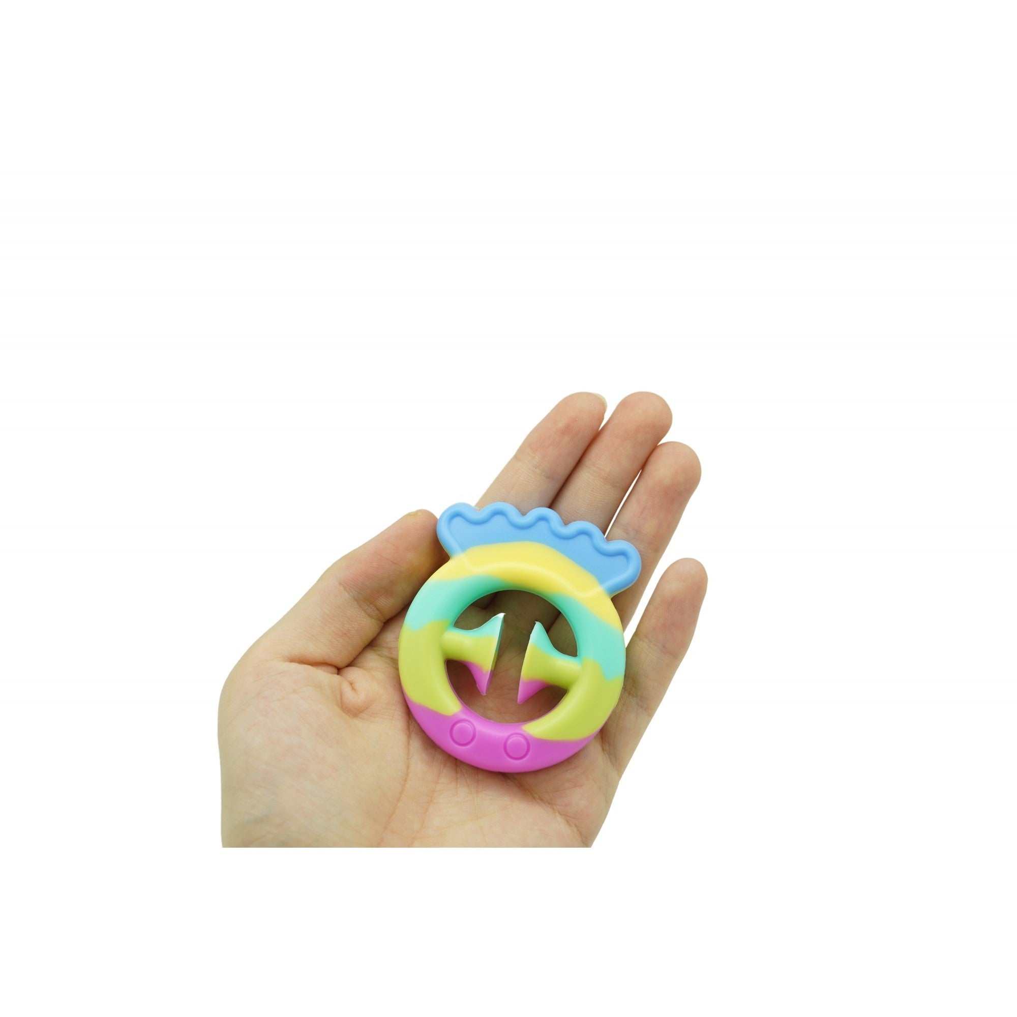 Jucarie senzoriala antistres cu ventuza de decompresie, Antrenare antebrat, Fidget Toy, Model Pestisor, Macarons-1