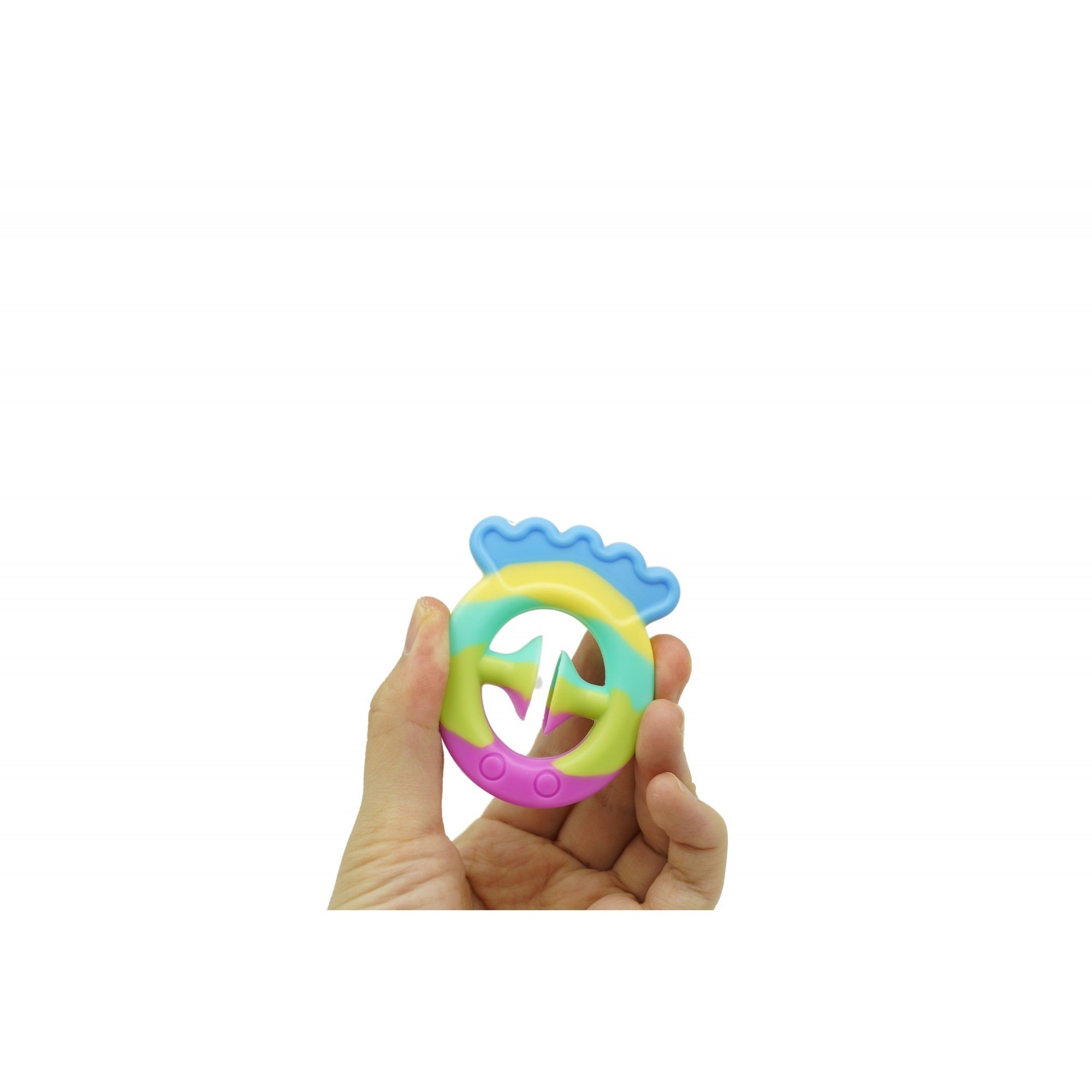 Jucarie senzoriala antistres cu ventuza de decompresie, Antrenare antebrat, Fidget Toy, Model Pestisor, Macarons-2