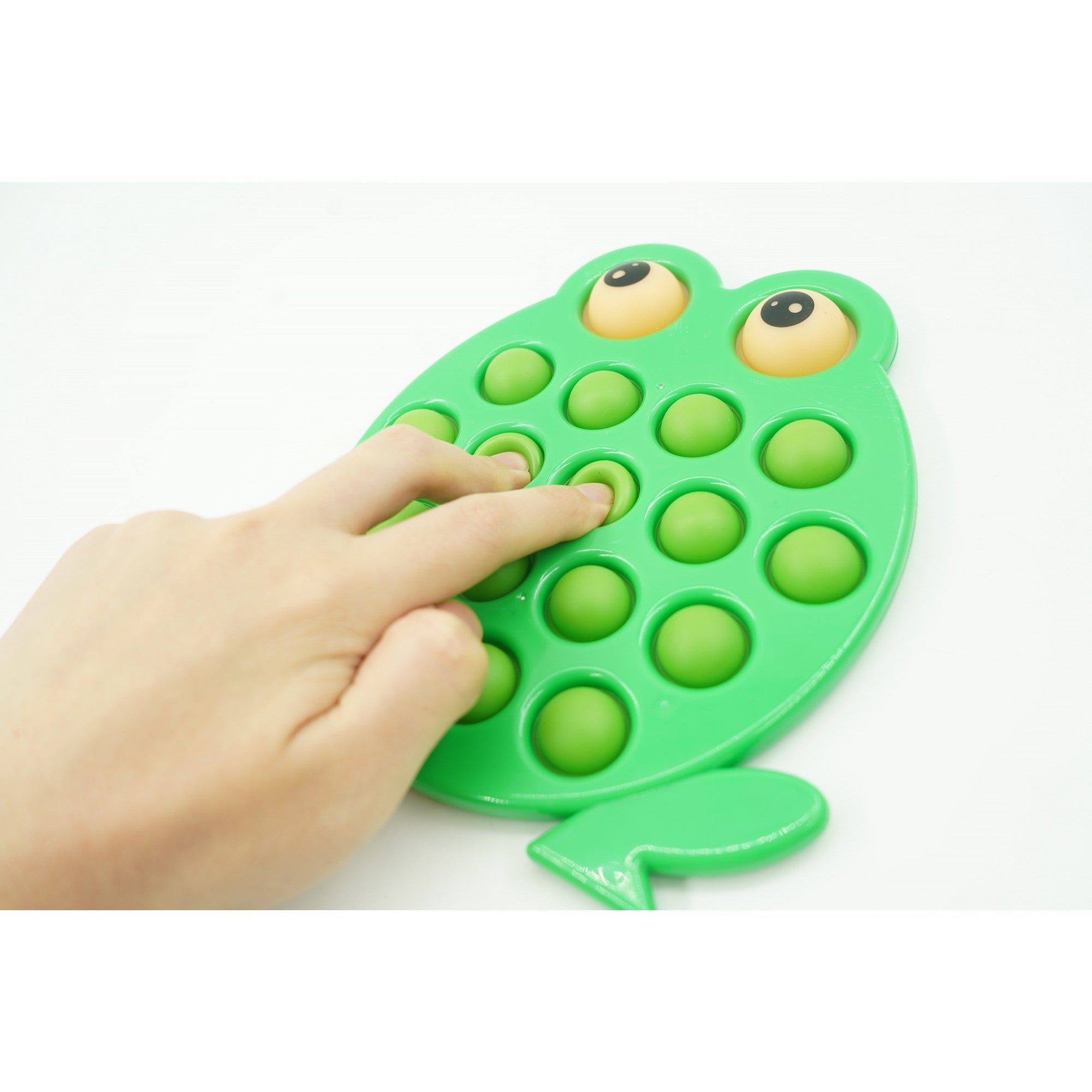Jucarie senzoriala antistres, Simple Dimple, Broasca, Verde-3