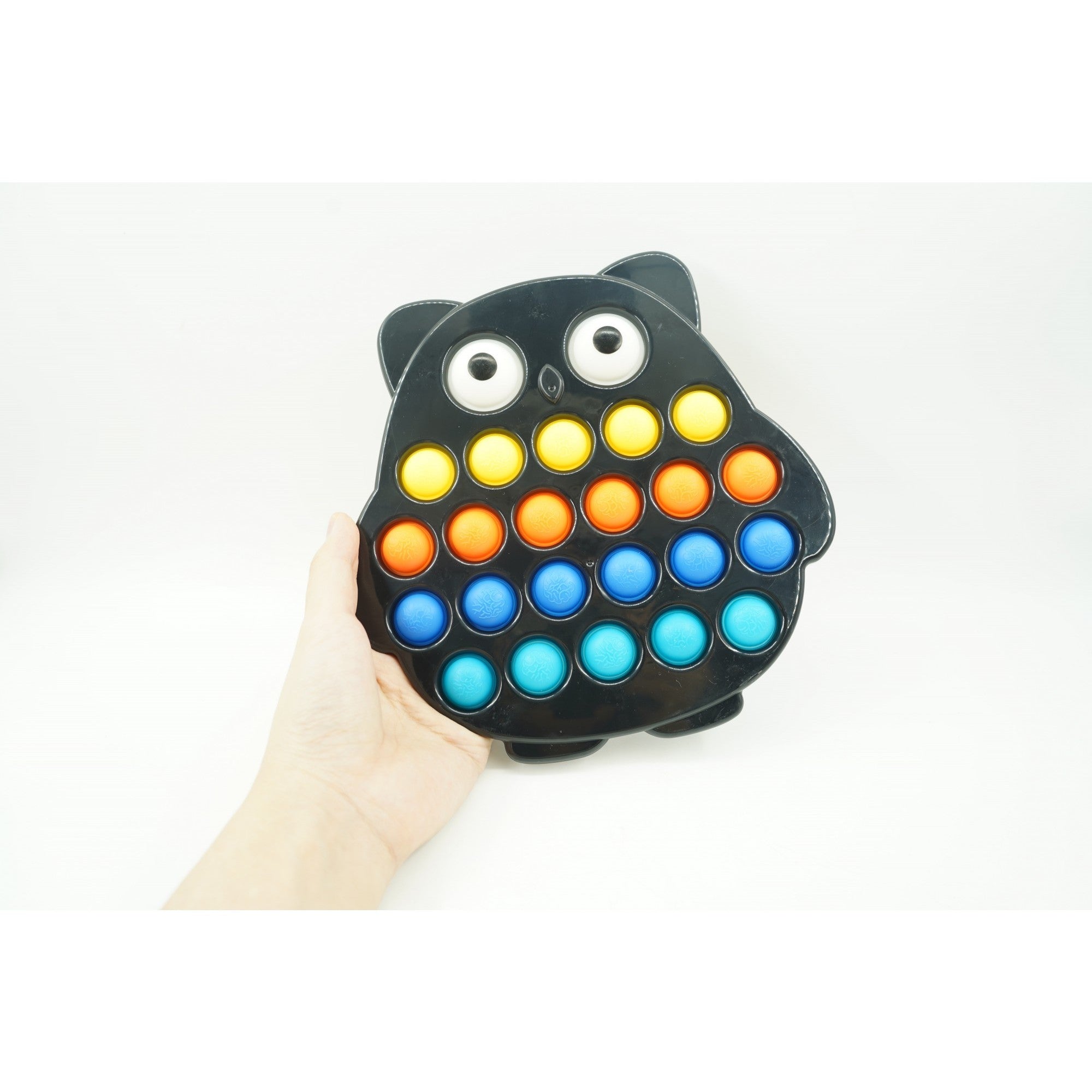 Jucarie senzoriala antistres, Simple Dimple, Bufnita, Multicolor, V2-5