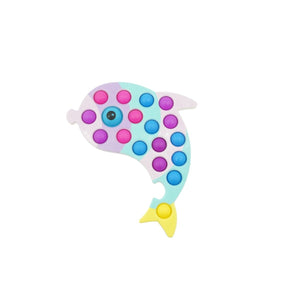 Jucarie senzoriala antistres, Simple Dimple, Delfin, Multicolor-0