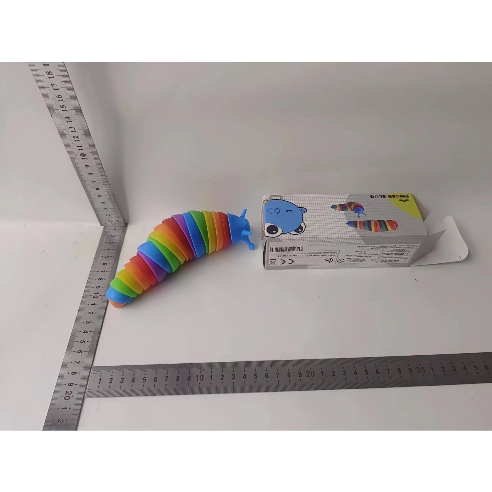 Jucarie senzoriala pentru copii, Flippy, melc, cu articulatii si lumini, 19 cm, multicolor-6