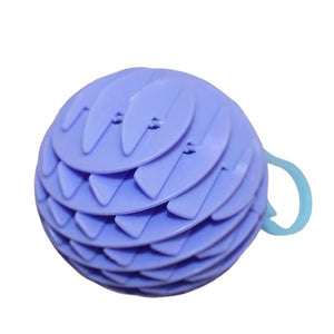 Jucarie Worm Fidget de Decompresie, Flippy, Anti Stres, Dimensiune Compacta 6 cm, Dimensiune Extinsa 15.5 cm, Albastru eschis-0