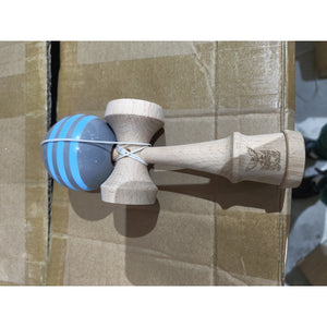 Kendama Ball Originala Stripe Bleu Lemn Fag Gri-0