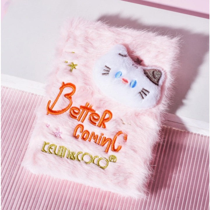 Set de Machiaj Kevin&Coco, 38 culori, Fard Ochi, Iluminatoare si Contouring, Husa Pufoasa, Model Pisicuta, 17.3x12.5x5 cm, Multicolor-6