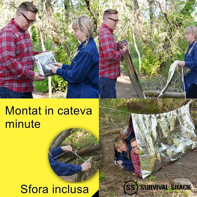Kit supravietuire multifunctional Flippy, Instrumente profesionale, Trusa de Prim-Ajutor, pentru Camping, Drumetii, Aventuri in aer liber, borseta inclusa, model army-11