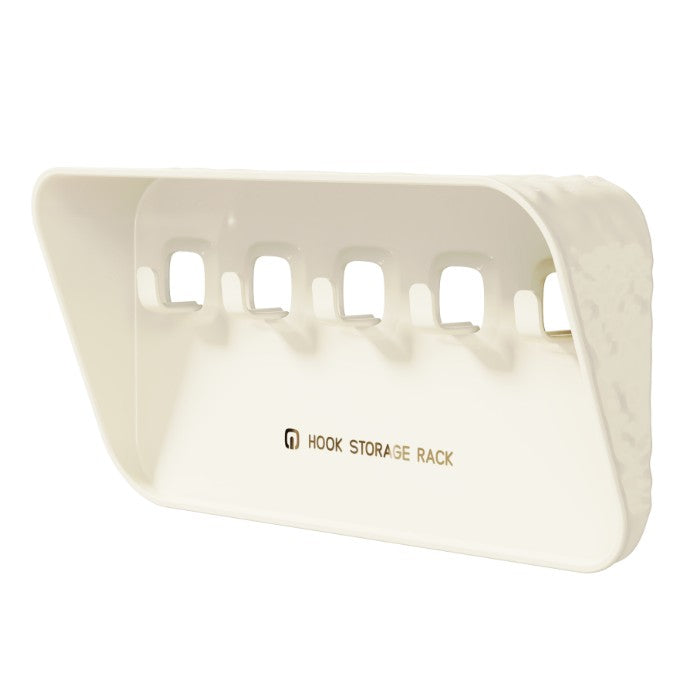 Raft de Depozitare cu Carlig, Flippy, Pentru Chei, Bijuterii, 20.3 x 4.6 x 10.3 cm, Alb-0