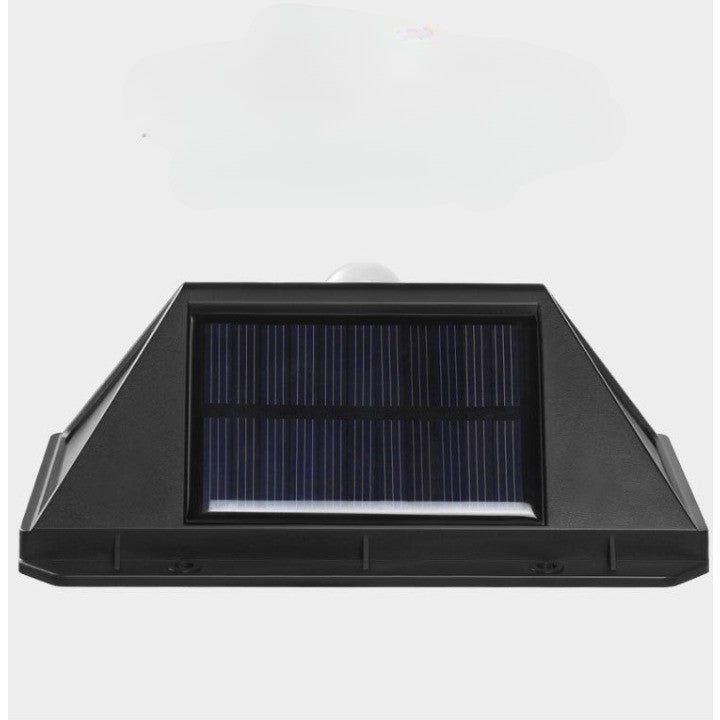 Lampa cu incarcare solara pentru exterior, 100 LED cu distanta de inductie, montaj pe perete, fara cabluri, cu 4 fete, Flippy-1