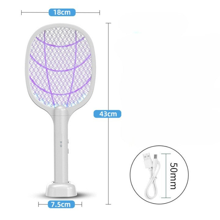 Lampa Electrica Impotriva Tantarilor, Flippy, 43x18x7.5 cm, Cablu USB Inclus, Alb-2