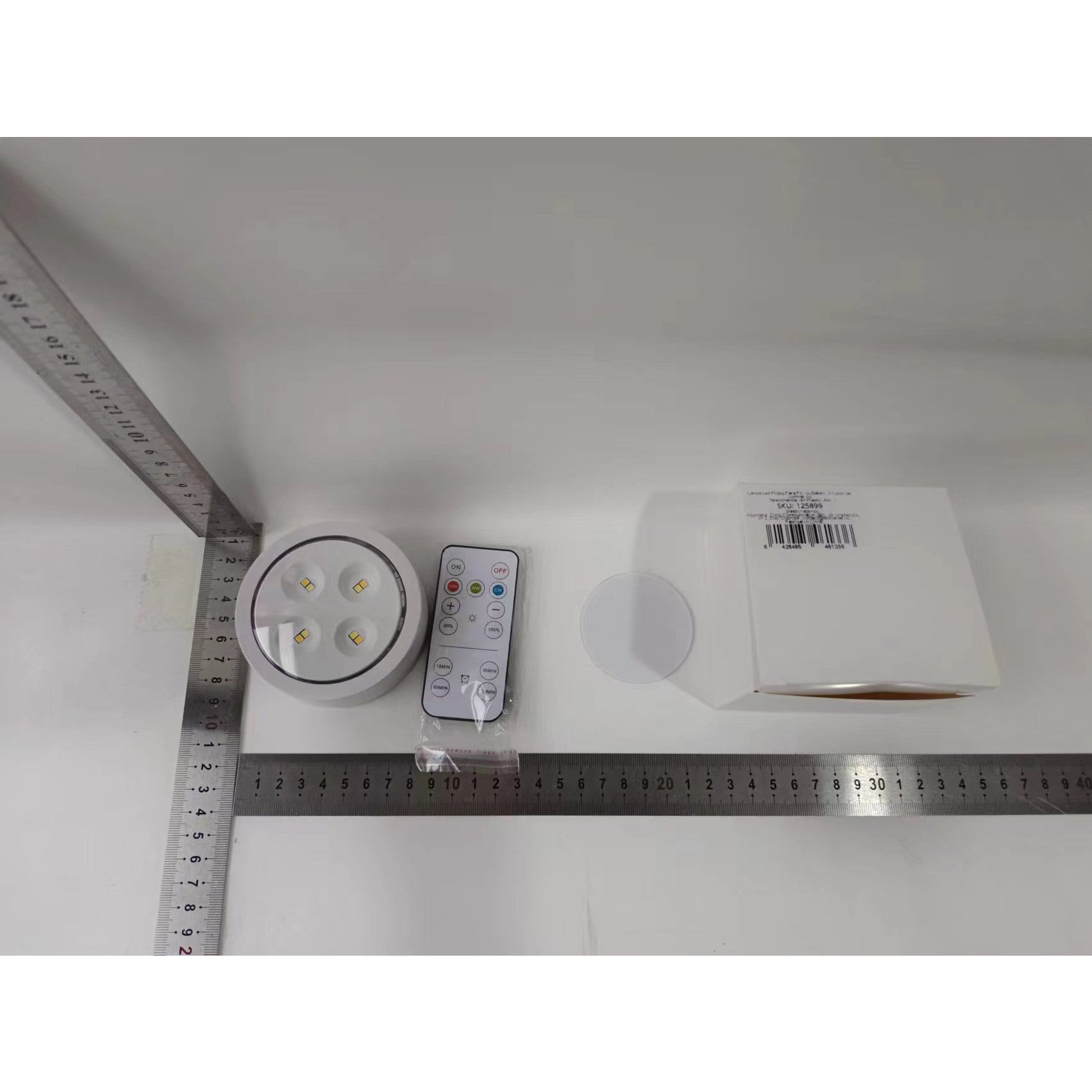 Lampa Led Flippy, Fara Fir, cu Baterii, 3 Culori de Lumina, cu Telecomanda, din Plastic, Alb-8