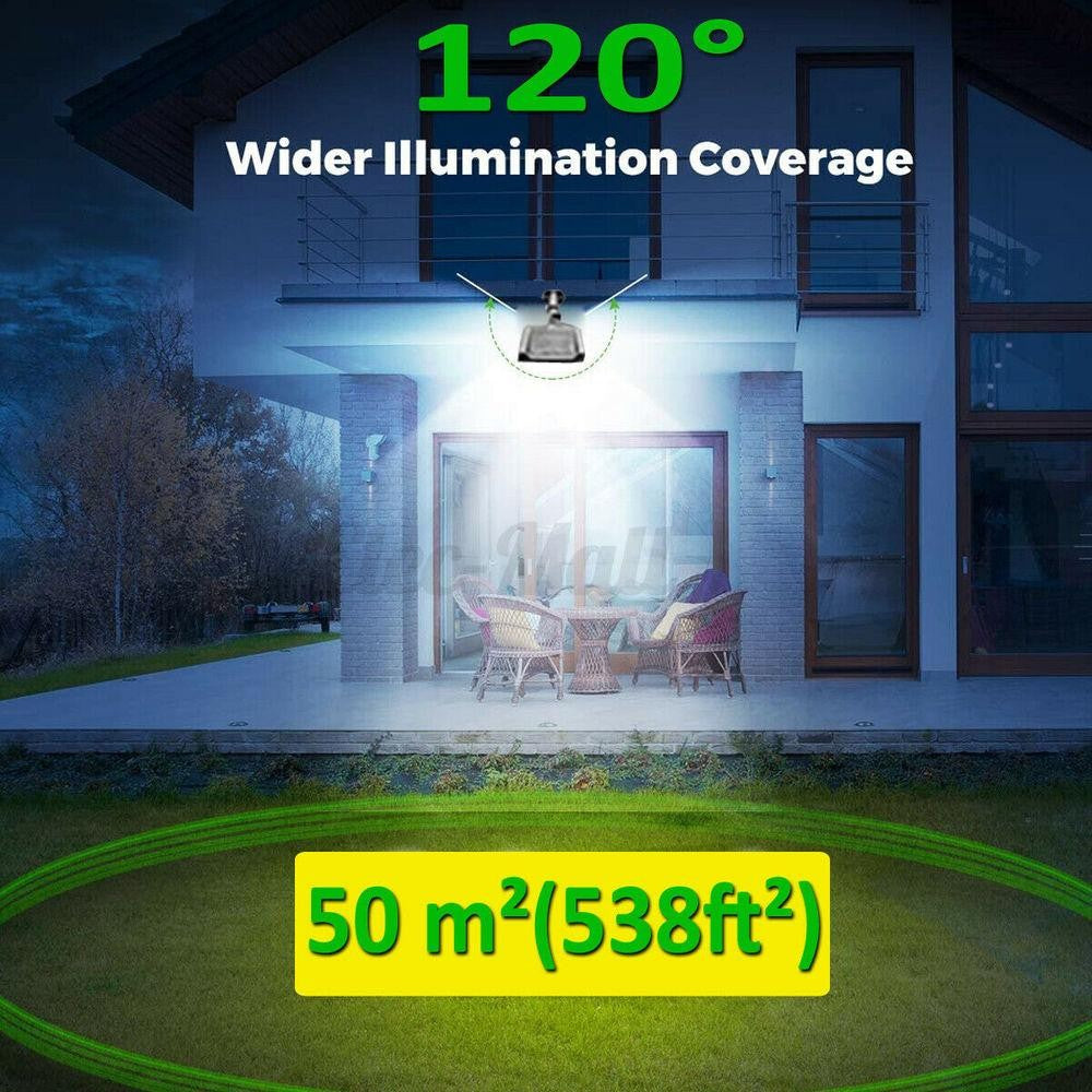 Lampa Solara De Exterior LED Flippy, 36 cm x 11.5 cm, 3072 Lumeni 128 COB LED 25.6 W - echivalent 205 W bec incadescent, IP65, Senzor de Miscare, Senzor de Lumina, 4 Grile, Alb Rece-4