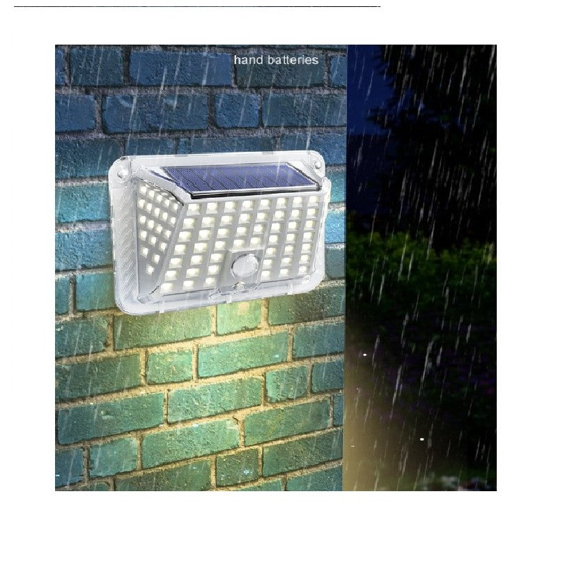 Lampa solara de perete Flippy, 90 LED-uri SMD, senzor de miscare, IP65, 1200mAh, material ABS, lumina alb rece, alb-1