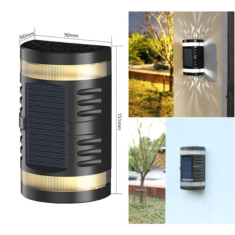 Lampa solara LED decorativa cu lumina bidirectionala Flippy, IP65, 1.2V, 600mah, 15.1 x 9 x 6 cm, material ABS, alb rece-1