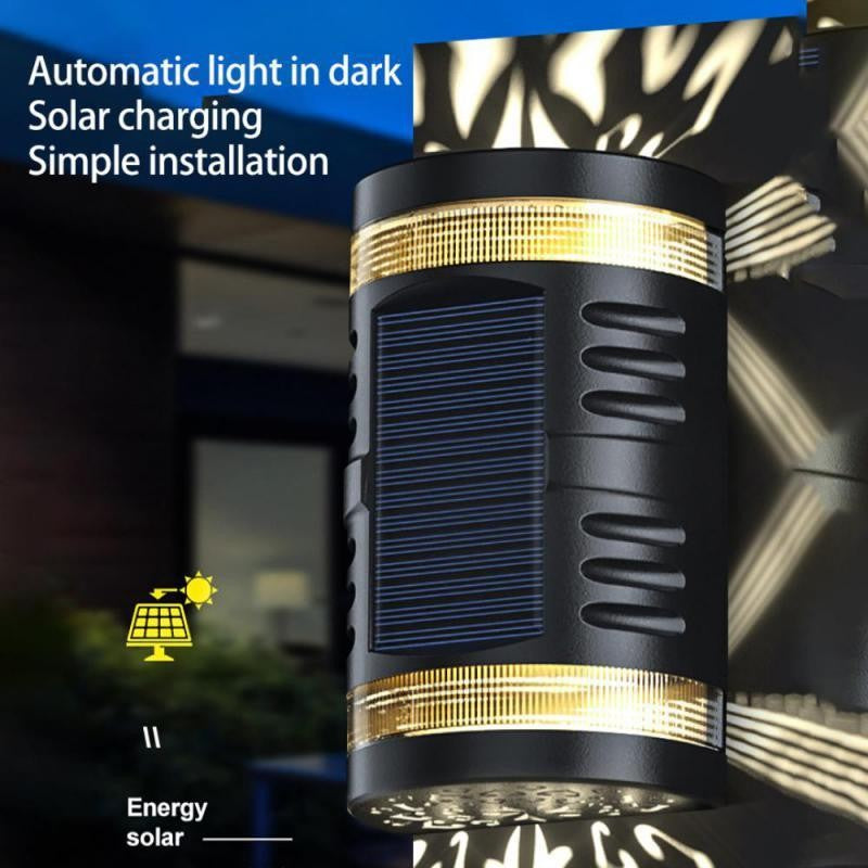 Lampa solara LED decorativa cu lumina bidirectionala Flippy, IP65, 1.2V, 600mah, 15.1 x 9 x 6 cm, material ABS, alb cald-2