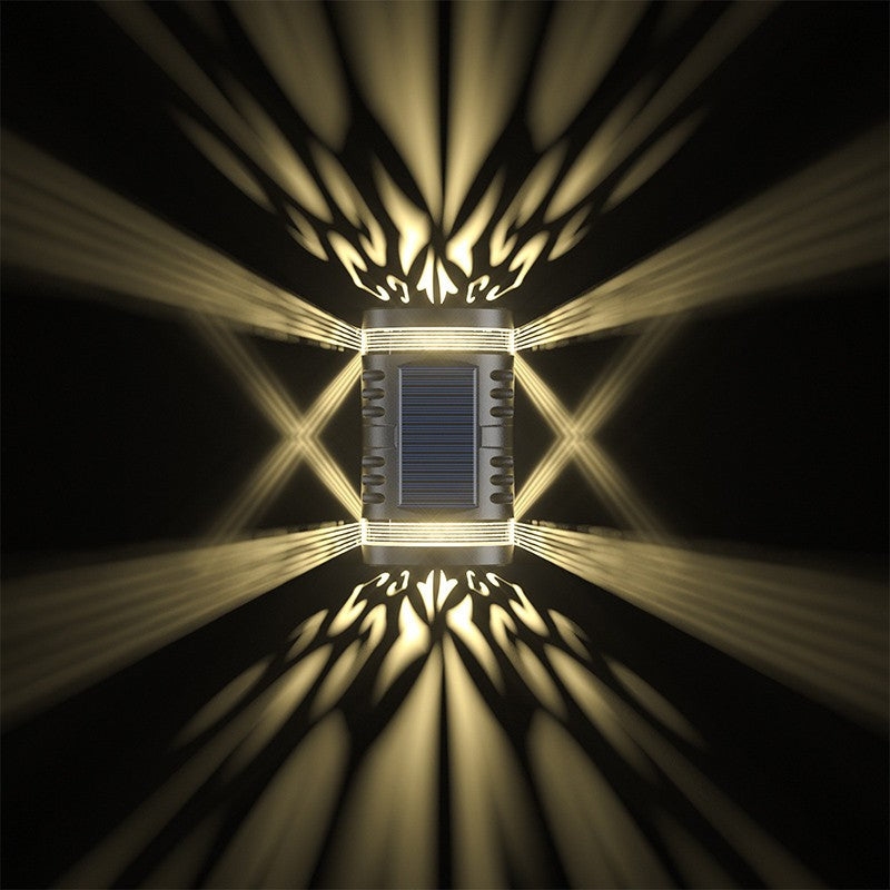 Lampa solara LED decorativa cu lumina bidirectionala Flippy, IP65, 1.2V, 600mah, 15.1 x 9 x 6 cm, material ABS, alb cald-3