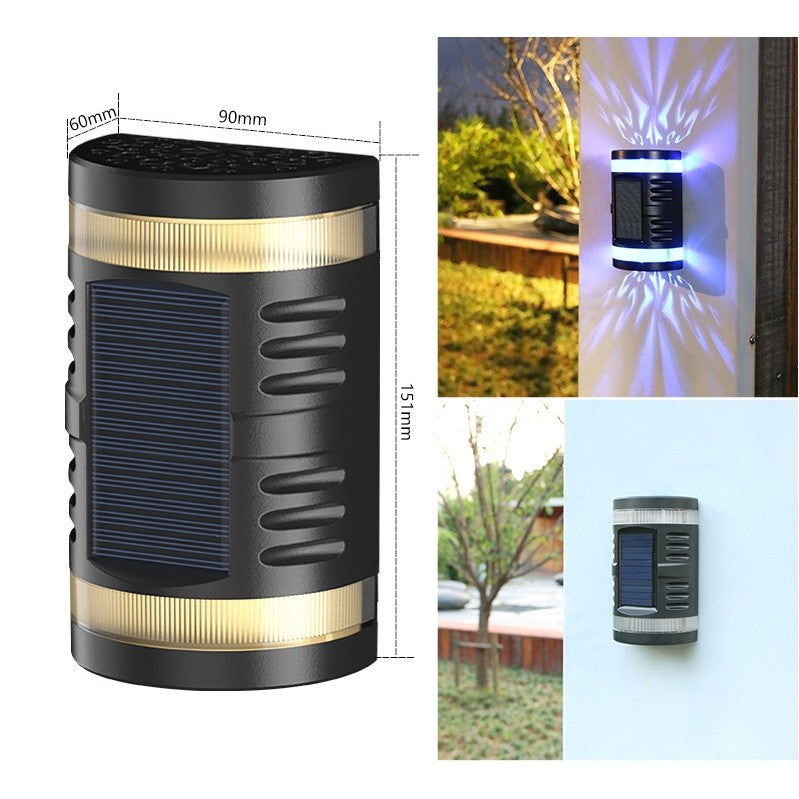Lampa solara LED decorativa cu lumina bidirectionala Flippy, IP65, 1.2V, 600mah, 15.1 x 9 x 6 cm, material ABS, multicolor-2